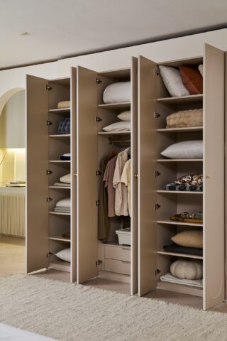 ארון דגם אופל - 6 דלתות גוון סהרה