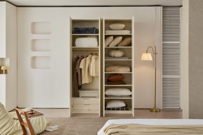 ארון דגם אופל - 4 דלתות גוון שמנת