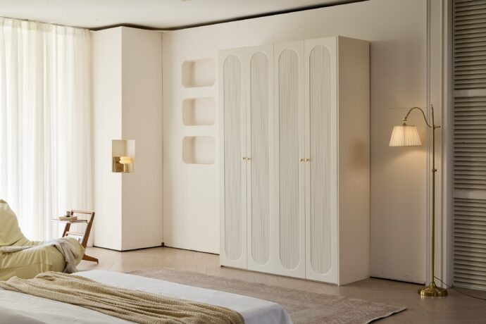 ארון דגם אופל - 4 דלתות גוון שמנת