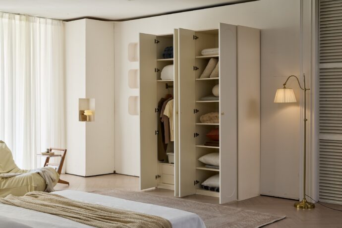 ארון דגם אופל - 4 דלתות גוון שמנת