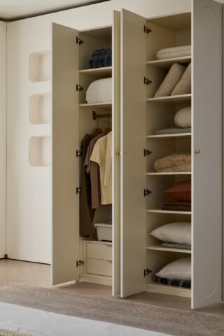 ארון דגם אופל - 4 דלתות גוון שמנת