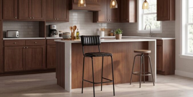 כיסא בר דגם ניס שחור