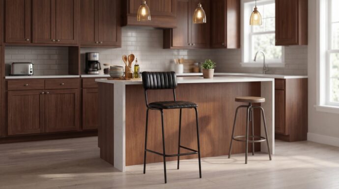 כיסא בר דגם ניס שחור