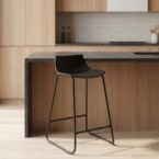 כיסא בר דגם עדי שחור