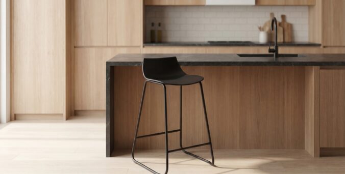 כיסא בר דגם עדי שחור