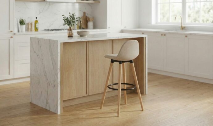 כיסא בר דגם ליאור אפור