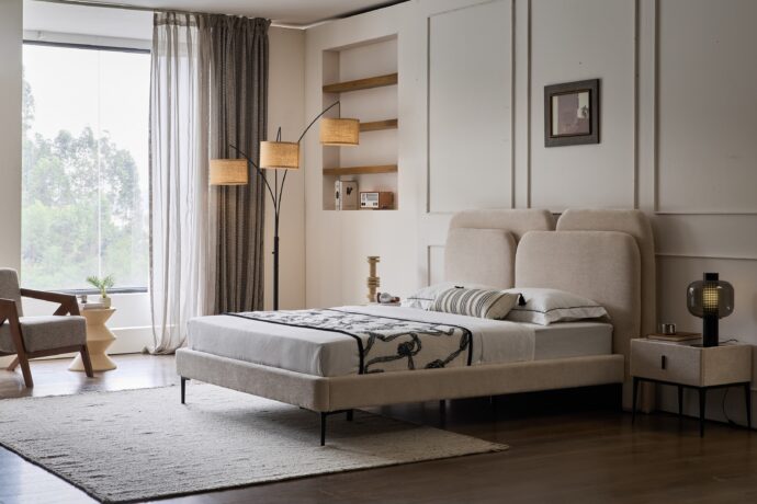 מיטה דגם איביזה - אפור + מזרן מתנה