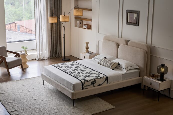 מיטה דגם איביזה - אפור + מזרן מתנה