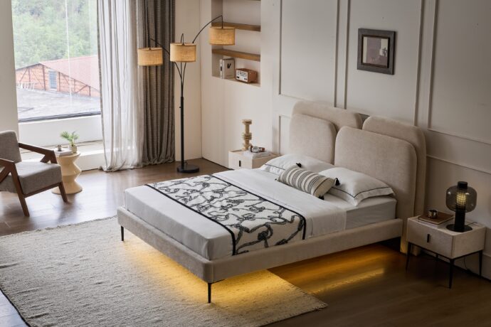 מיטה דגם איביזה - אפור + מזרן מתנה