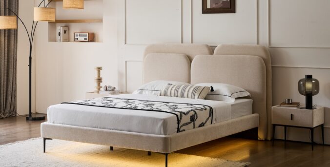 מיטה דגם איביזה - אפור + מזרן מתנה