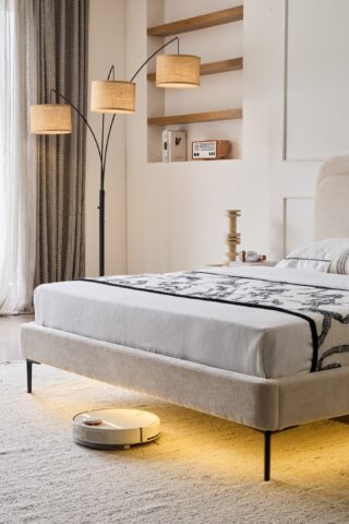 מיטה דגם איביזה - אפור + מזרן מתנה