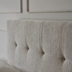 מיטה דגם בייסיק - שמנת בד טדי + מזרן מתנה