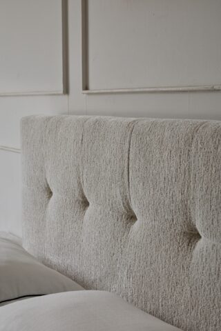 מיטה דגם בייסיק - שמנת בד טדי + מזרן מתנה