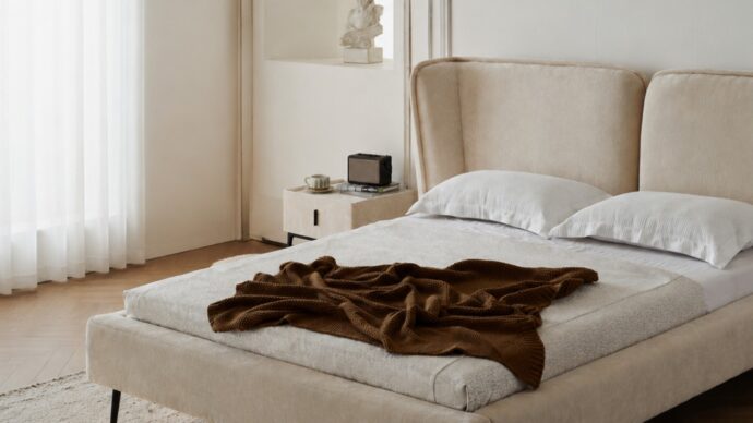 Monaco model bed in Sahara shade + free mattress