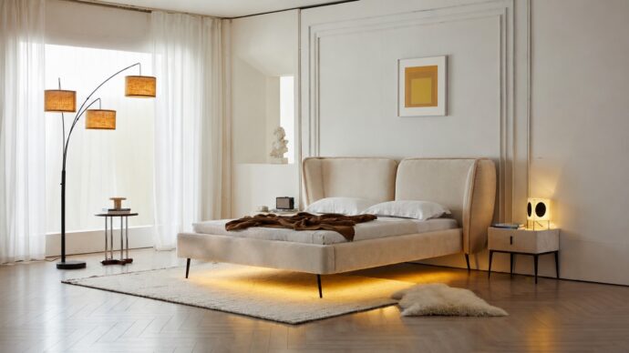 Monaco model bed in Sahara shade + free mattress