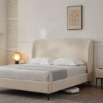 Marseille model bed - cream + free mattress