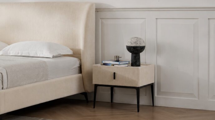 Marseille model bed - cream + free mattress