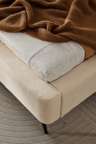 מיטה דגם דרים - שמנת פאבריק + מזרן מתנה