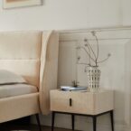 מיטה דגם דרים - שמנת פאבריק + מזרן מתנה