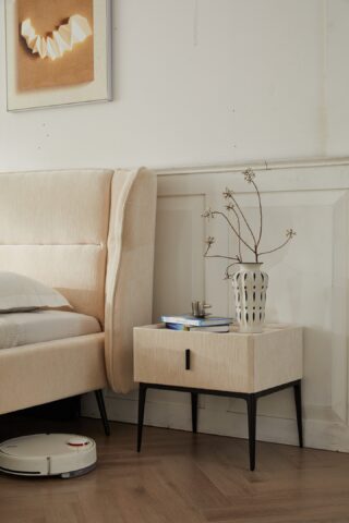 מיטה דגם דרים - שמנת פאבריק + מזרן מתנה