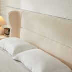 מיטה דגם דרים - שמנת פאבריק + מזרן מתנה