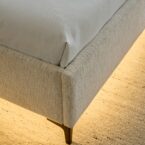 מיטה דגם הילה - שמנת בד טדי + ארגז מצעים ומזרן מתנה