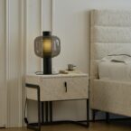 מיטה דגם הילה - שמנת בד טדי + ארגז מצעים ומזרן מתנה