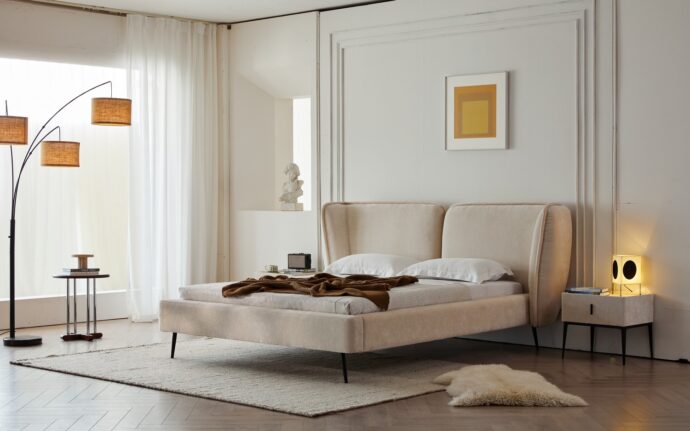 מיטה דגם מונאקו בגוון סהרה + מזרן מתנה