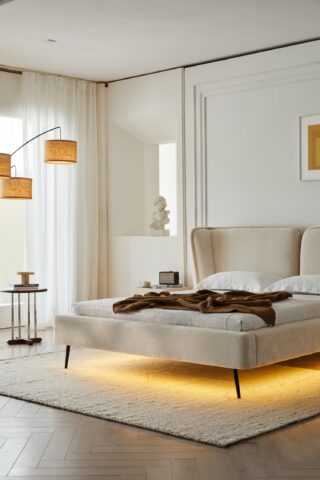 מיטה דגם מונאקו בגוון סהרה + מזרן מתנה