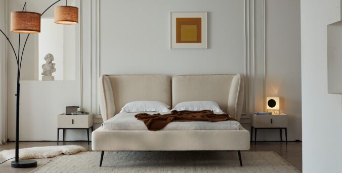 מיטה דגם מונאקו בגוון סהרה + מזרן מתנה