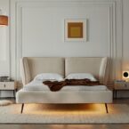 מיטה דגם מונאקו בגוון סהרה + מזרן מתנה