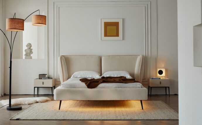 מיטה דגם מונאקו בגוון סהרה + מזרן מתנה