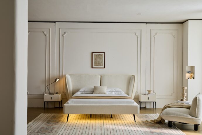 מיטה דגם מונאקו בגוון סהרה + מזרן מתנה