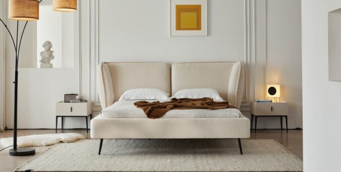 מיטה דגם מונאקו בגוון שמנת + מזרן מתנה