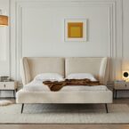 מיטה דגם מונאקו בגוון שמנת + מזרן מתנה