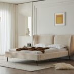 מיטה דגם מונאקו בגוון שמנת + מזרן מתנה