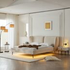 מיטה דגם מונאקו בגוון שמנת + מזרן מתנה