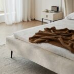 מיטה דגם מונאקו בגוון שמנת + מזרן מתנה