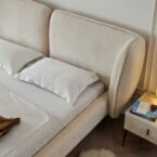 מיטה דגם מונאקו בגוון שמנת + מזרן מתנה