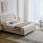 מיטה דגם מרסיי - שמנת + ארגז מצעים ומזרן מתנה