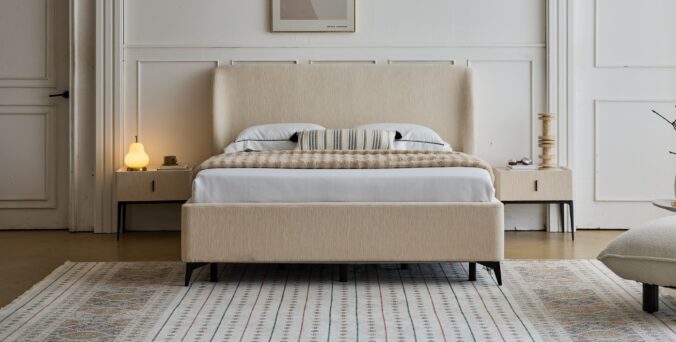 מיטה דגם מרסיי - שמנת + ארגז מצעים ומזרן מתנה