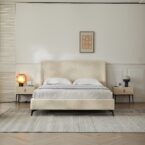 מיטה דגם מרסיי - שמנת + מזרן מתנה