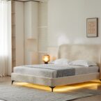 מיטה דגם מרסיי - שמנת + מזרן מתנה