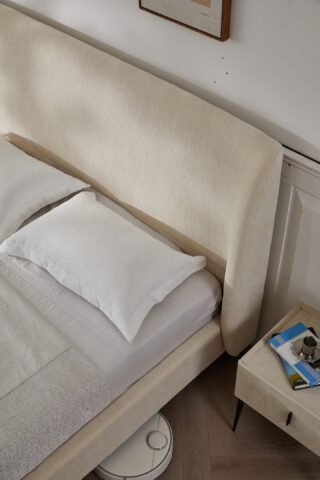 מיטה דגם מרסיי - שמנת + מזרן מתנה