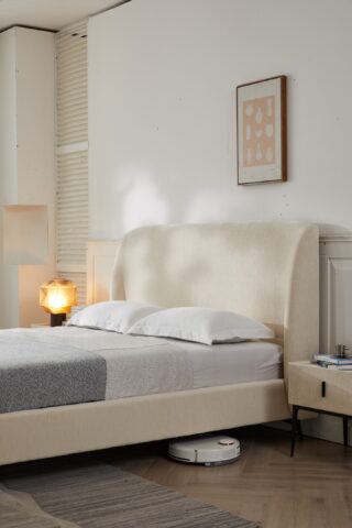 מיטה דגם מרסיי - שמנת + מזרן מתנה