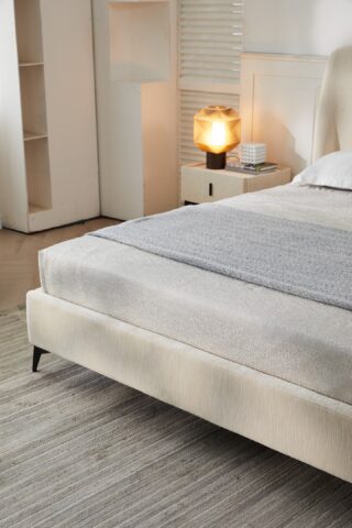 מיטה דגם מרסיי - שמנת + מזרן מתנה