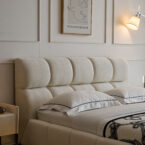 מיטה דגם סילבר - שמנת בד טדי + מזרן במתנה