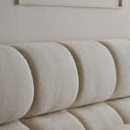 מיטה דגם סילבר - שמנת בד טדי + מזרן במתנה