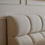 מיטה דגם סילבר - שמנת בד טדי + מזרן במתנה