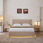 מיטה דגם עדן - סהרה בד טדי + ארגז מצעים ומזרן מתנה